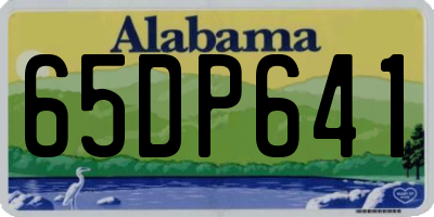 AL license plate 65DP641