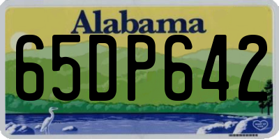 AL license plate 65DP642
