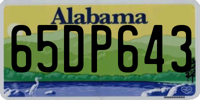 AL license plate 65DP643