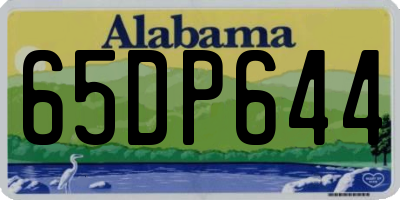 AL license plate 65DP644
