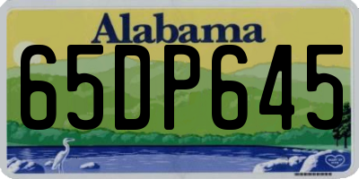 AL license plate 65DP645