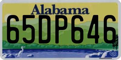 AL license plate 65DP646