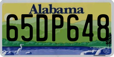 AL license plate 65DP648