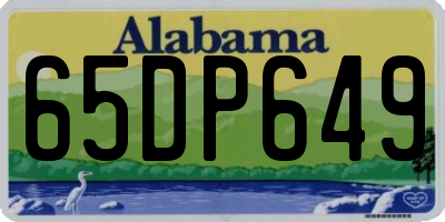 AL license plate 65DP649