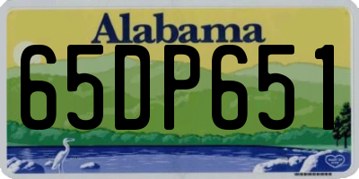 AL license plate 65DP651