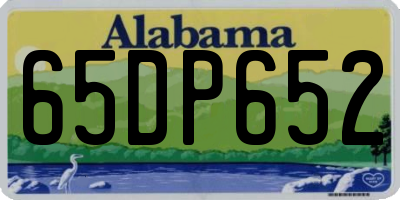 AL license plate 65DP652