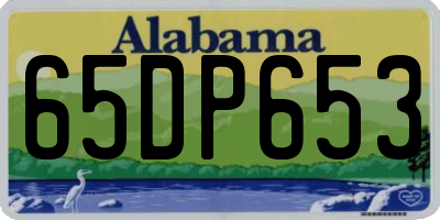 AL license plate 65DP653
