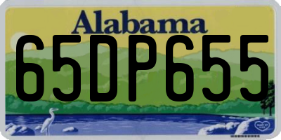 AL license plate 65DP655