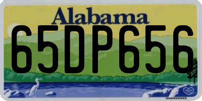 AL license plate 65DP656