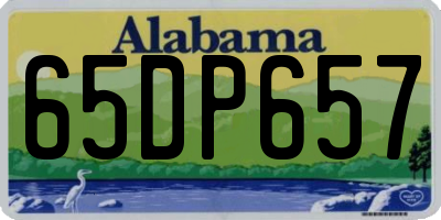 AL license plate 65DP657