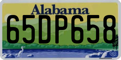 AL license plate 65DP658