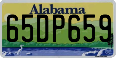 AL license plate 65DP659