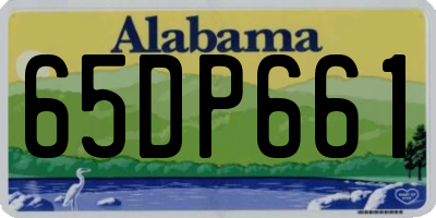 AL license plate 65DP661