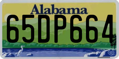 AL license plate 65DP664