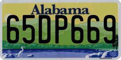 AL license plate 65DP669