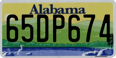 AL license plate 65DP674