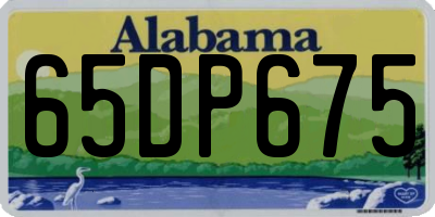 AL license plate 65DP675