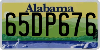 AL license plate 65DP676