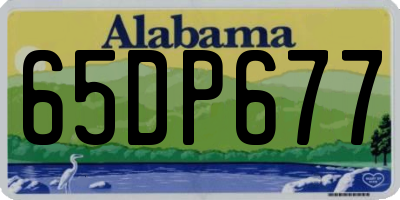 AL license plate 65DP677