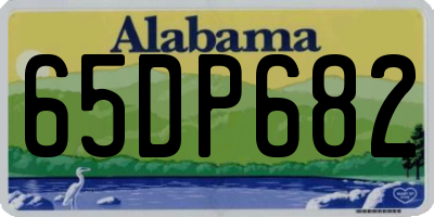 AL license plate 65DP682