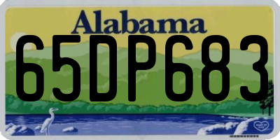 AL license plate 65DP683
