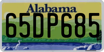 AL license plate 65DP685