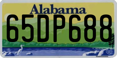 AL license plate 65DP688