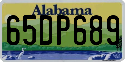 AL license plate 65DP689