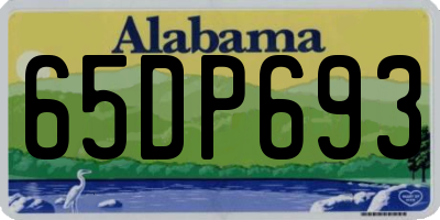 AL license plate 65DP693