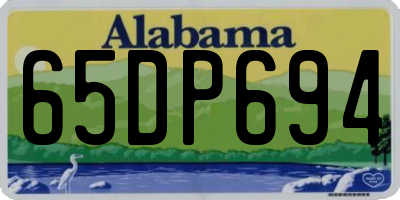 AL license plate 65DP694