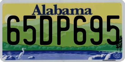 AL license plate 65DP695