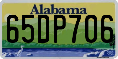 AL license plate 65DP706