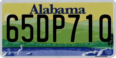 AL license plate 65DP710