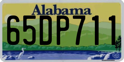 AL license plate 65DP711