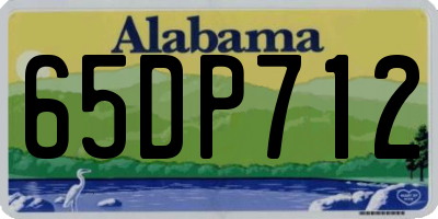 AL license plate 65DP712