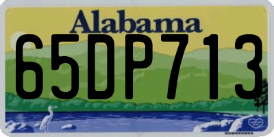 AL license plate 65DP713