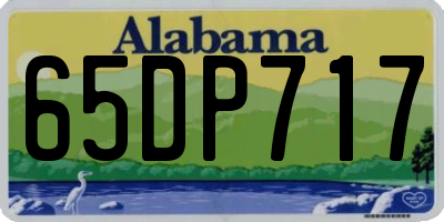 AL license plate 65DP717