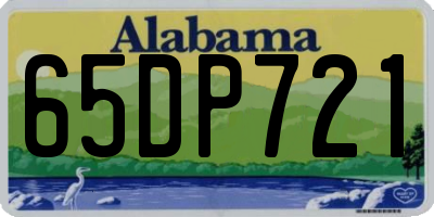 AL license plate 65DP721