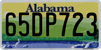 AL license plate 65DP723