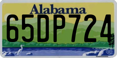 AL license plate 65DP724