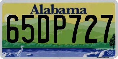 AL license plate 65DP727