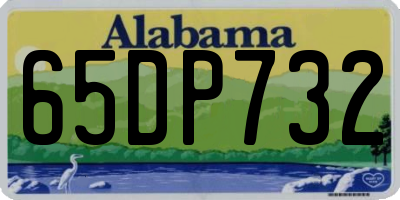 AL license plate 65DP732
