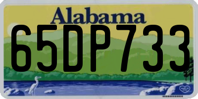 AL license plate 65DP733