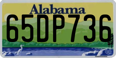 AL license plate 65DP736