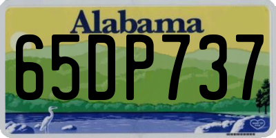 AL license plate 65DP737