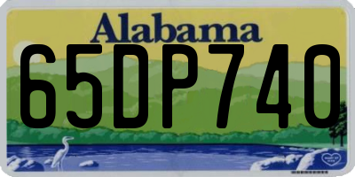 AL license plate 65DP740