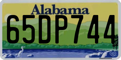 AL license plate 65DP744