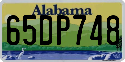 AL license plate 65DP748