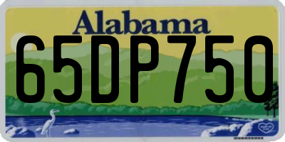 AL license plate 65DP750