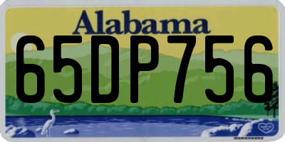 AL license plate 65DP756
